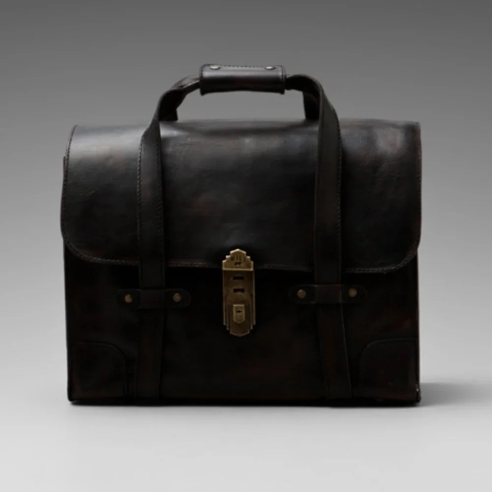 Will Leather Goods Everett Satchel Leather Briefcase